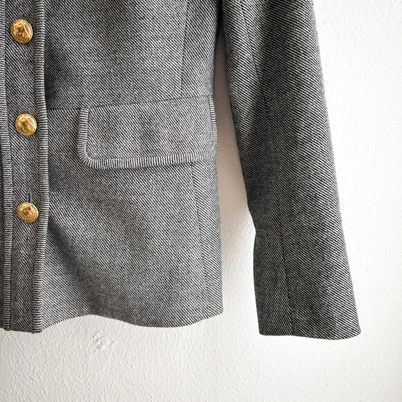 ESCADA Virgin Wool Herringbone Quiet Luxury Powersuit Blazer and Trousers SZ 34 - Picture 8 of 14